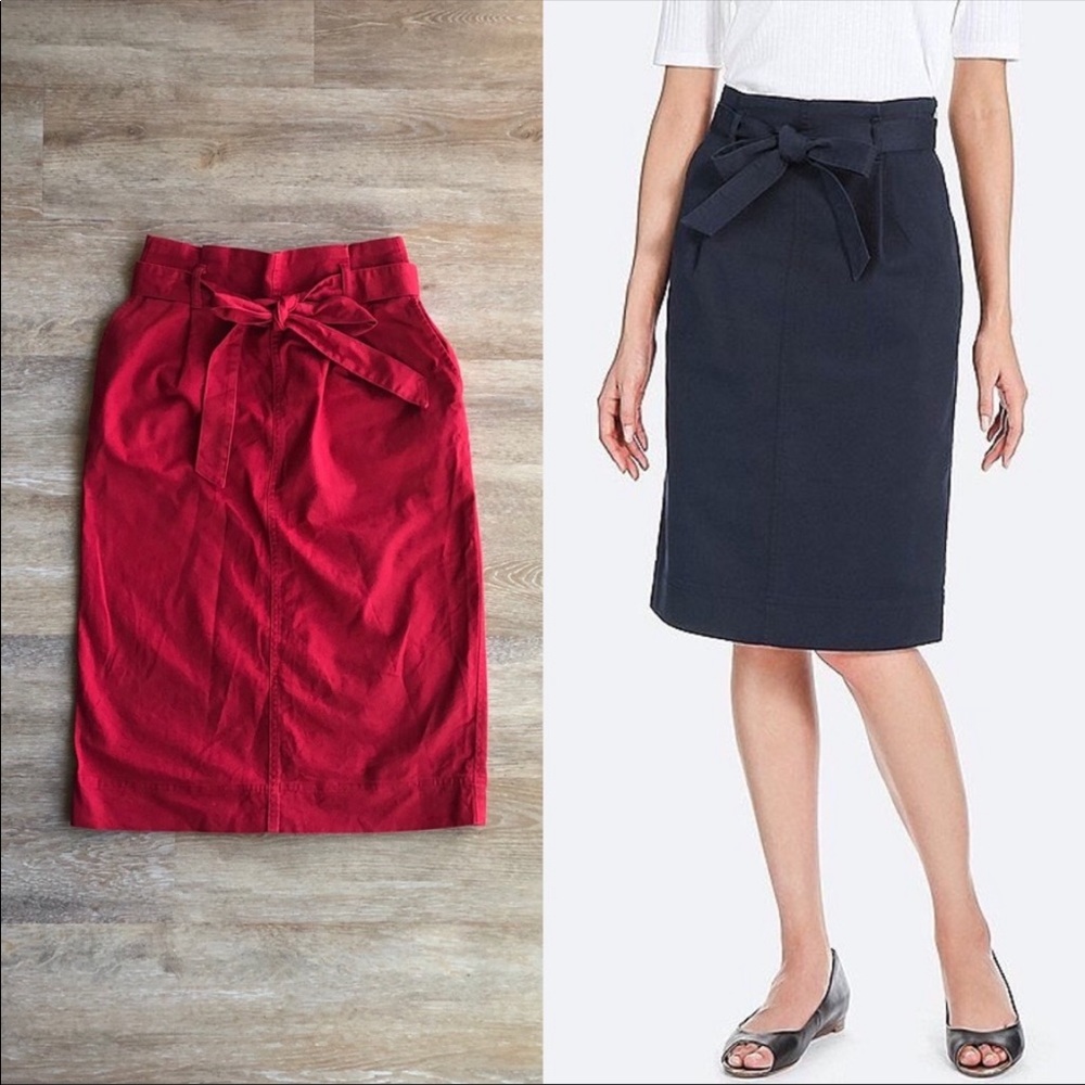 Uniqlo High-waist Belted Narrow Skirt